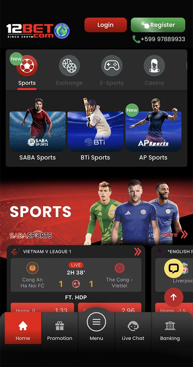 12Bet ऐप के साथ स्पोर्ट्स बेटिंग का रोमांच अनुभव करें।